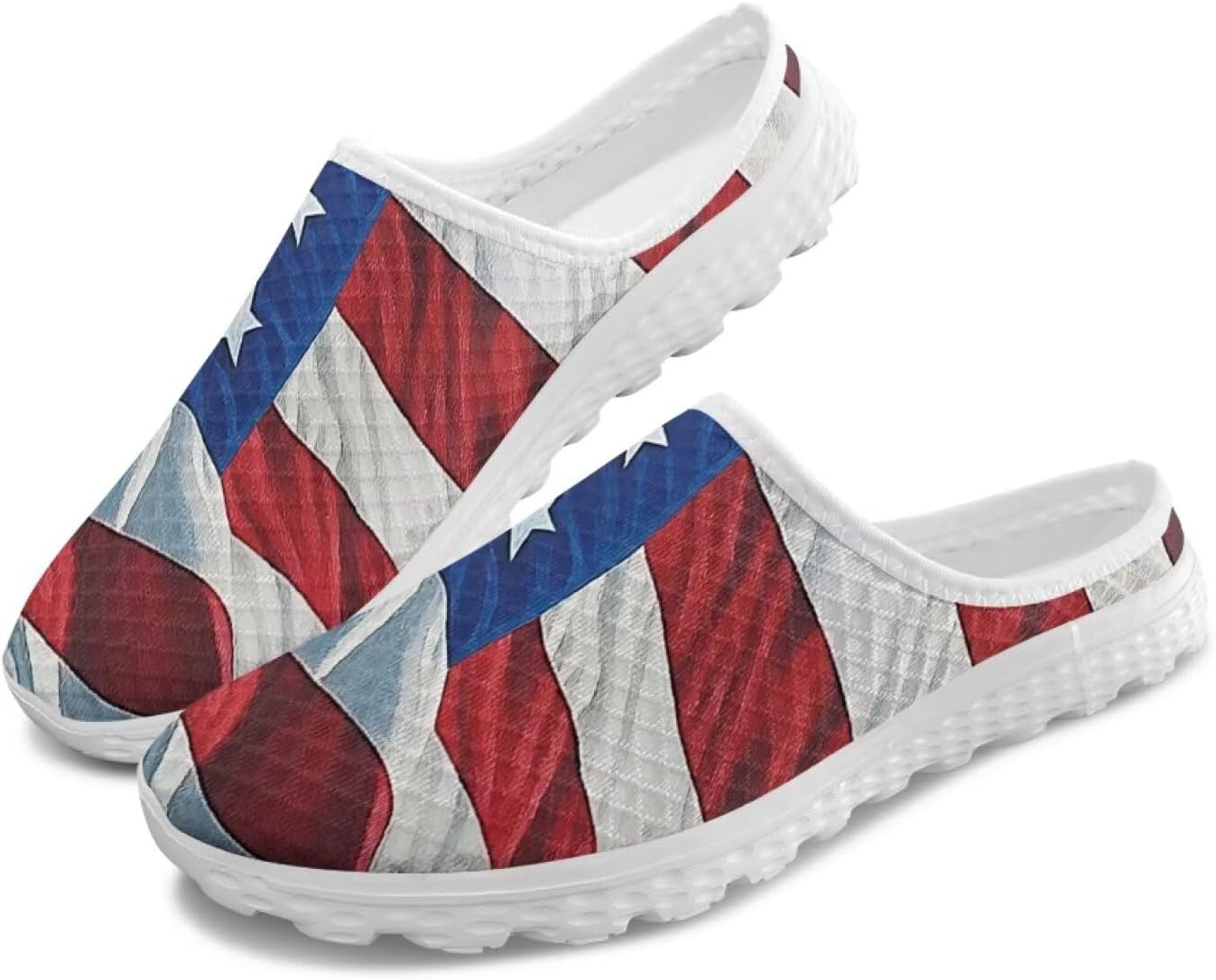 Женские кроссовки Tomeusey Half Sport с сеткой - легкие прогулочные кроссовки с мягкой подошвой и удобной стелькой для повседневного использования, American Flag-6
Женские кроссовки Tomeusey Half Sport с сеткой - легкие прогулочные кроссовки с мягкой подошвой и удобной стелькой для повседневного использования, American Flag-6