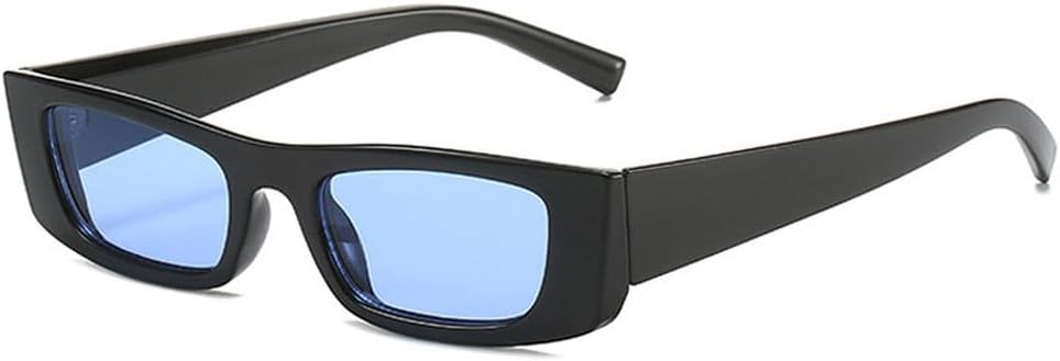 Ретро маленькие прямоугольные солнцезащитные очки-гелевые очка для женщин с градиентным переходом цвета, защита от УФ-излучения UV400, модные сине-желтые солнцезащитные очки HYYZZC, Black Blue
Ретро маленькие прямоугольные солнцезащитные очки-гелевые очка для женщин с градиентным переходом цвета, защита от УФ-излучения UV400, модные сине-желтые солнцезащитные очки HYYZZC, Black Blue