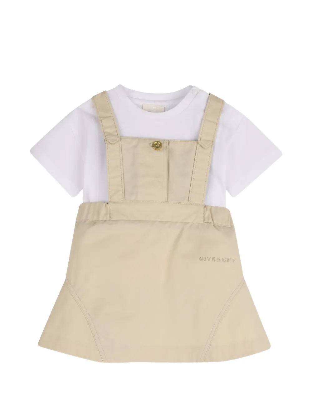 Комплект из Футболка с короткими рукавами и платья Givenchy Kids, бежевый
Комплект из Футболка с короткими рукавами и платья Givenchy Kids, бежевый