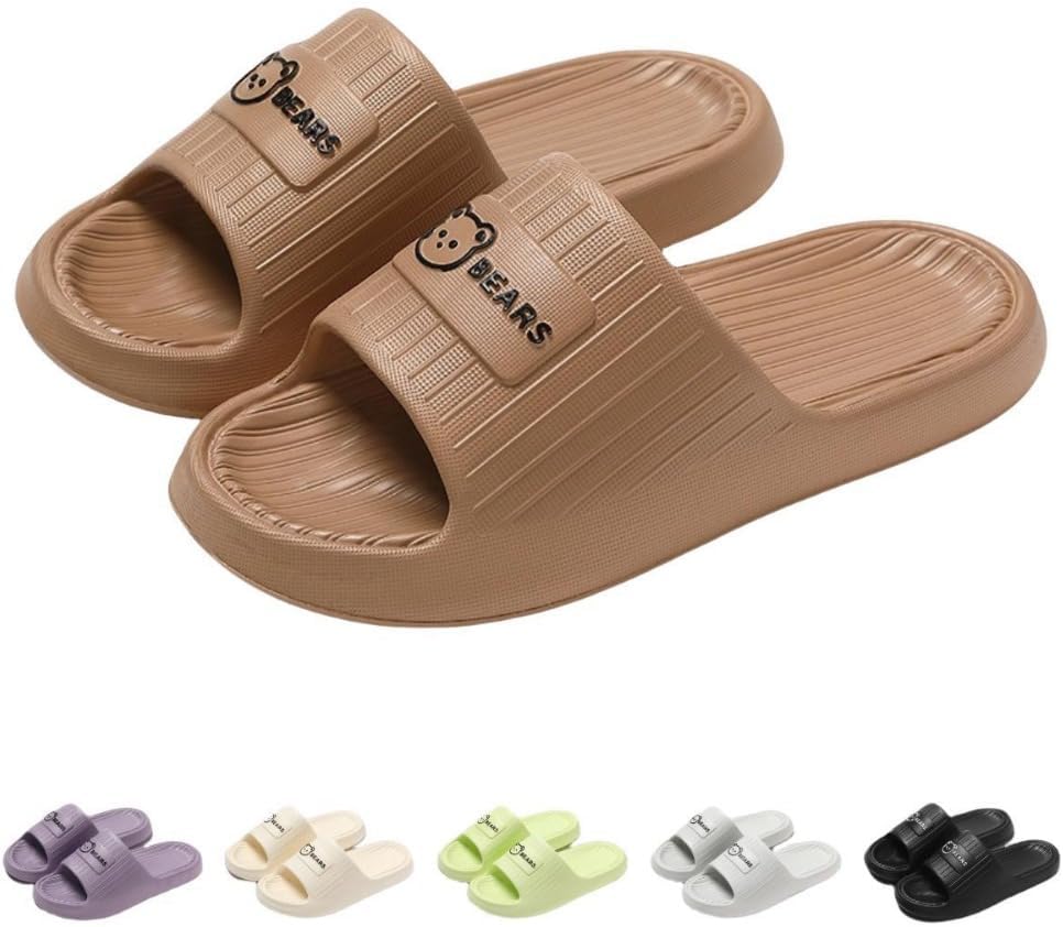 Милые тапочки с медведем для женщин, летние, мягкие, на платформе, нескользящие, для дома и улицы, кавайные подарки для женщин и мужчин Albiva, Coffee
Милые тапочки с медведем для женщин, летние, мягкие, на платформе, нескользящие, для дома и улицы, кавайные подарки для женщин и мужчин Albiva, Coffee