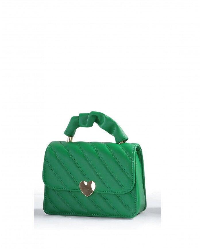 Стеганая сумка через плечо со значком в форме сердца/сумка для переноски JFY, зеленый
Стеганая сумка через плечо со значком в форме сердца/сумка для переноски JFY, зеленый