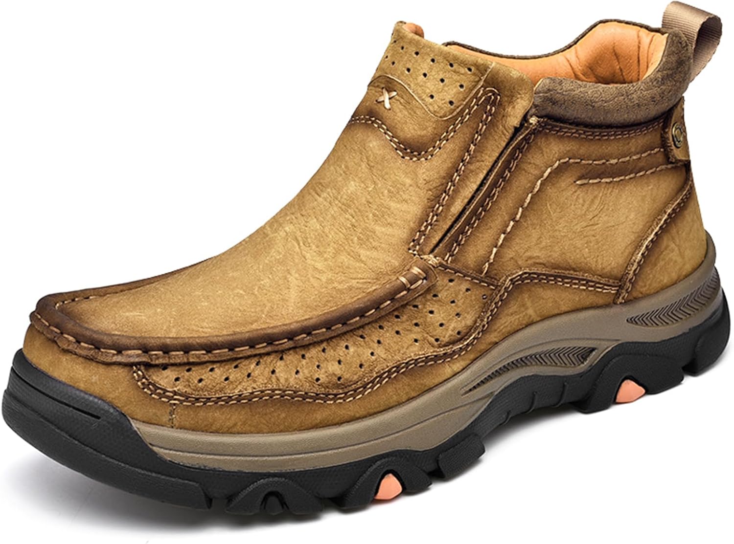 Мужские слипоны с высоким голенищем из натуральной кожи, ретро-стиля, удобные, нескользящие ботинки-лоферы до щиколотки для прогулок на открытом воздухе, походов, кемпинга, вождения и работы, оксфорды Чукка Zeberfi, хаки
Мужские слипоны с высоким голенищем из натуральной кожи, ретро-стиля, удобные, нескользящие ботинки-лоферы до щиколотки для прогулок на открытом воздухе, походов, кемпинга, вождения и работы, оксфорды Чукка Zeberfi, хаки