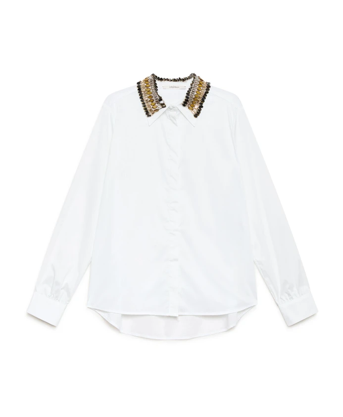 Рубашка из блестящего поплина Maliparmi, белый
Рубашка из блестящего поплина Maliparmi, белый