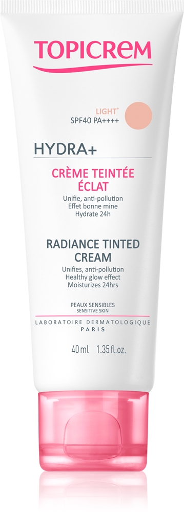 Тонирующий увлажняющий крем для лица Hydra+ Radiance с SPF 40 Topicrem, atspalvis light 40 мл
Тонирующий увлажняющий крем для лица Hydra+ Radiance с SPF 40 Topicrem, atspalvis light 40 мл