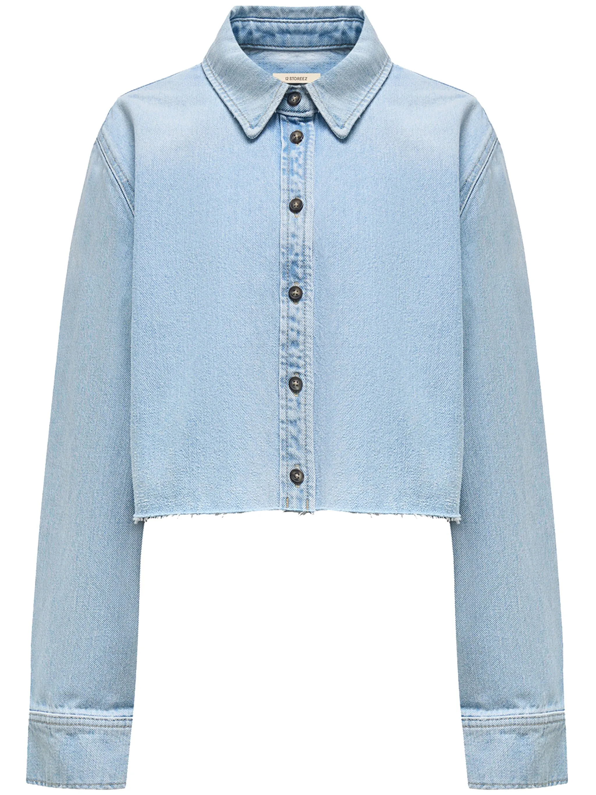 Укороченная рубашка из органического хлопка 12 Storeez, синий
Укороченная рубашка из органического хлопка 12 Storeez, синий