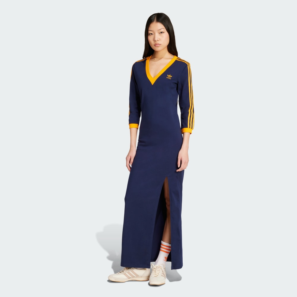 Платье Adidas Adicolor Classics 3-Stripes Maxi Dress, цвет Night Indigo/Crew Orange
Платье Adidas Adicolor Classics 3-Stripes Maxi Dress, цвет Night Indigo/Crew Orange