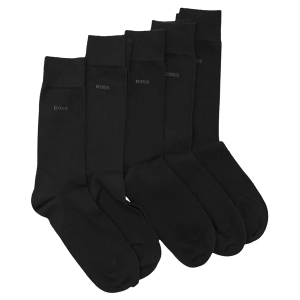 Носки5 шт., 5 шт., однотонные cc Boss, черный 
Носки5 шт., 5 шт., однотонные cc Boss, черный