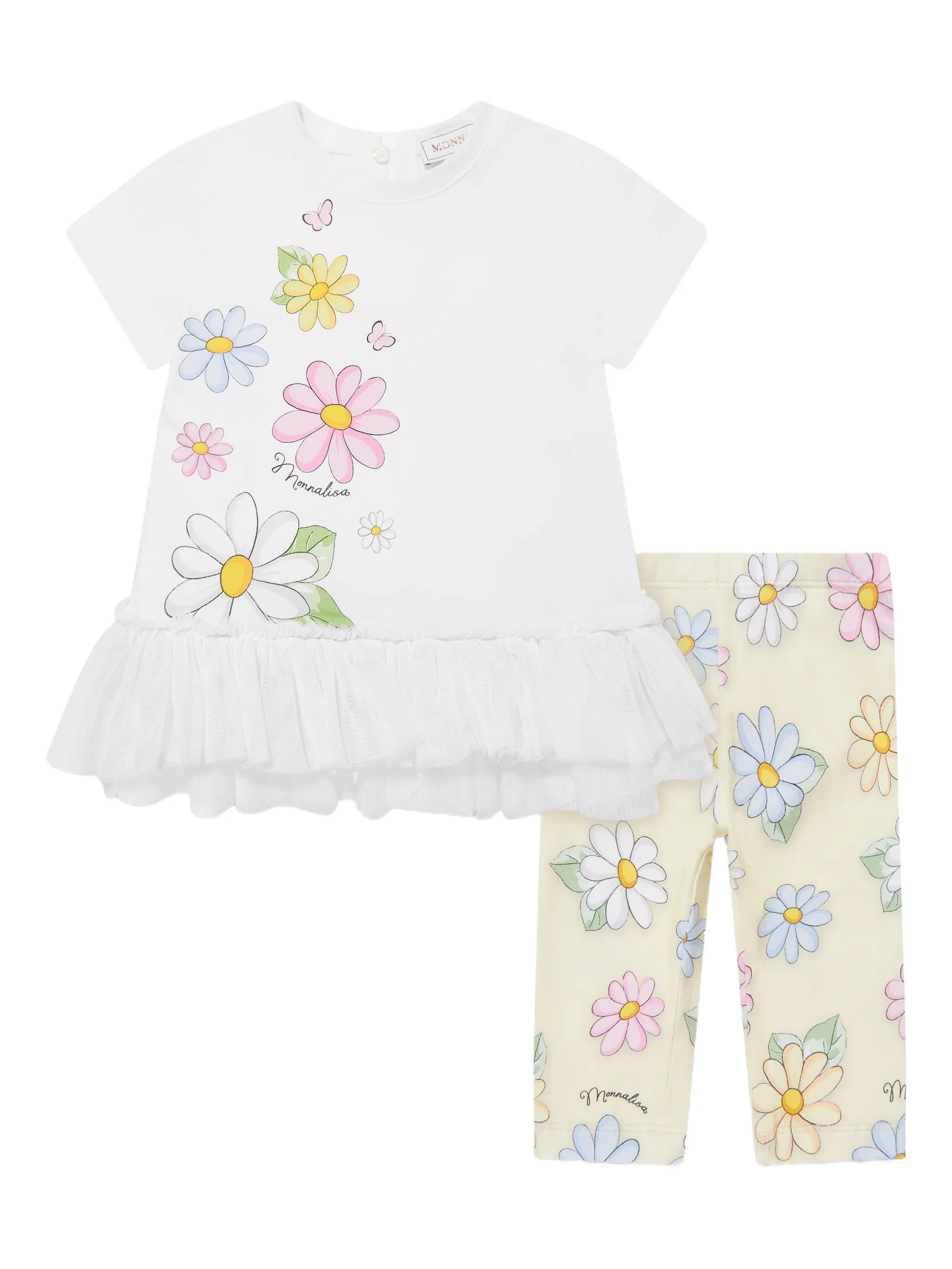 Комплект из топа и блумеров с цветочным принтом Monnalisa, желтый
Комплект из топа и блумеров с цветочным принтом Monnalisa, желтый