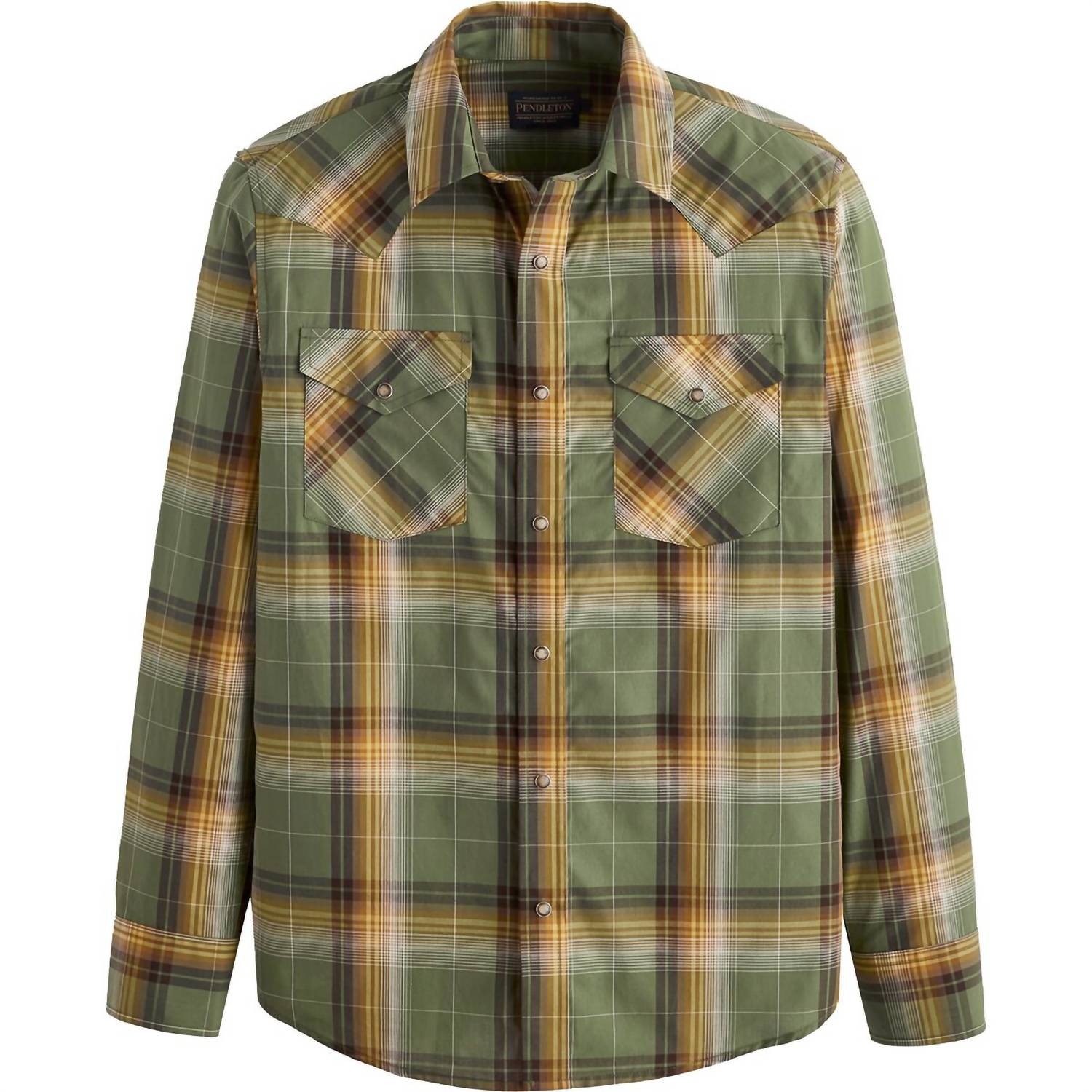 Мужская рубашка Bishop в зеленую/бронзовую клетку PENDLETON
Мужская рубашка Bishop в зеленую/бронзовую клетку PENDLETON