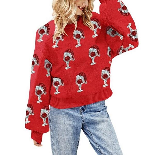 Свитер женский Ugly Christmas с принтом, легкий вязаный Yesfashion, Red Pattern
Свитер женский Ugly Christmas с принтом, легкий вязаный Yesfashion, Red Pattern