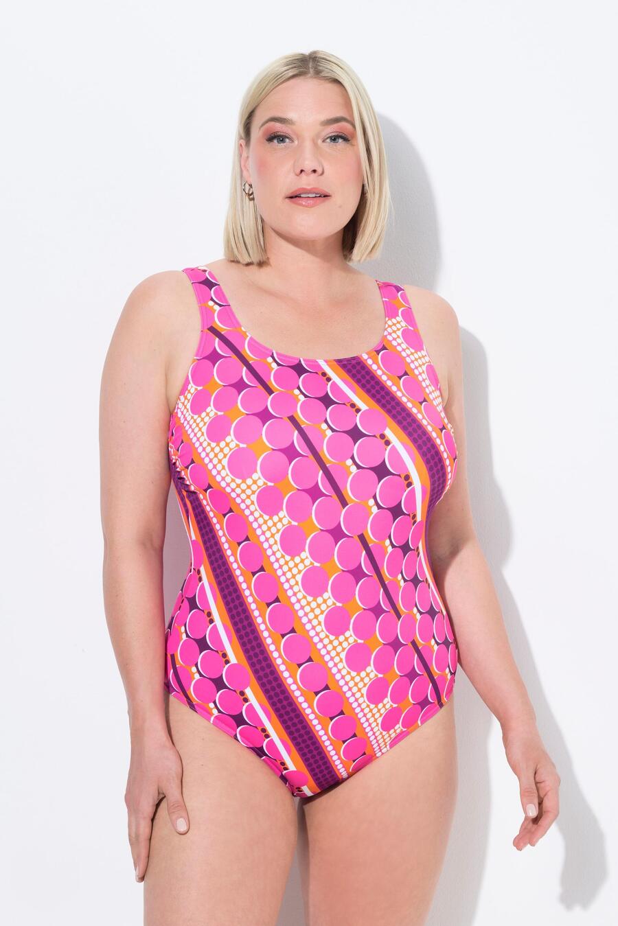 ULLA POPKEN Женский купальник горошек без мягких чашек с круглым вырезом
ULLA POPKEN Женский купальник горошек без мягких чашек с круглым вырезом