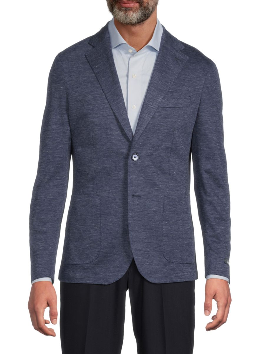 Современный пиджак из меланжевого льна Lubiam, цвет Dark Blue
Современный пиджак из меланжевого льна Lubiam, цвет Dark Blue