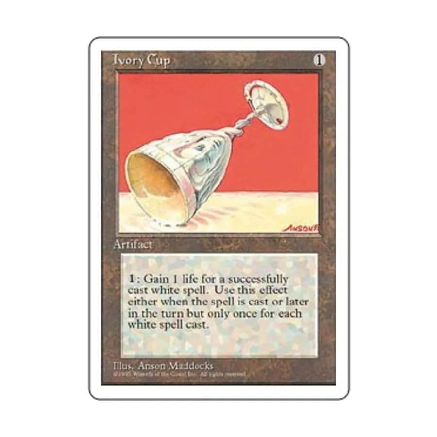 CCG Кубок Слоновой Кости (U), MTG - 4th Edition 
CCG Кубок Слоновой Кости (U), MTG - 4th Edition
