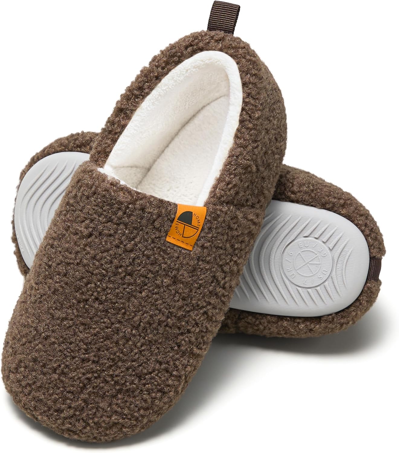 Домашние тапочки для женщин и мужчин, легкие, с эффектом памяти, теплые закрытые тапочки с мягким флисом для использования дома и на улице Fhilepon, коричневый
Домашние тапочки для женщин и мужчин, легкие, с эффектом памяти, теплые закрытые тапочки с мягким флисом для использования дома и на улице Fhilepon, коричневый
