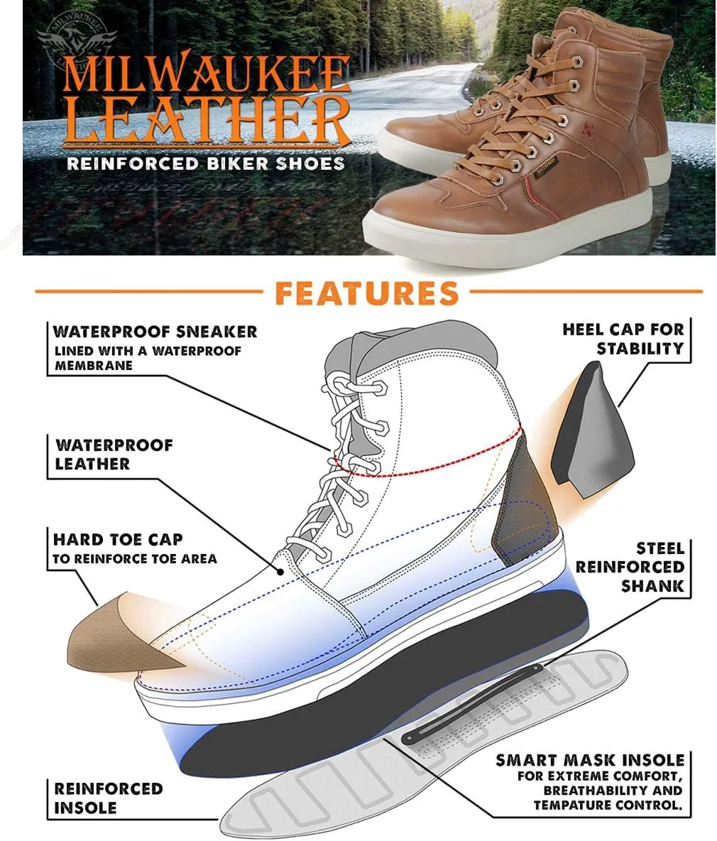 Мужские мотоциклетные ботинки Milwaukee Leather - усиленная подошва, стелька с контролем климата, противоскользящая подошва
Мужские мотоциклетные ботинки Milwaukee Leather - усиленная подошва, стелька с контролем климата, противоскользящая подошва