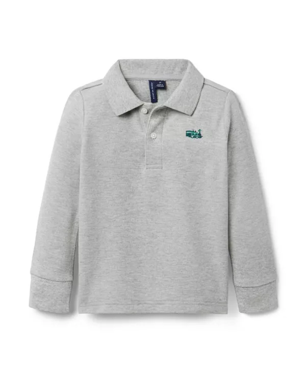 Универсальная рубашка-поло из пике с вышивкой в виде поезда Janie And Jack, серый
Универсальная рубашка-поло из пике с вышивкой в виде поезда Janie And Jack, серый