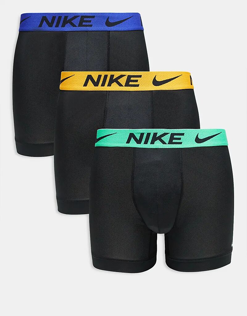 Комплект из 3 трусов-боксеров Nike Elite Breathe черного цвета с цветным поясом зеленого, оранжевого и синего цветов
Комплект из 3 трусов-боксеров Nike Elite Breathe черного цвета с цветным поясом зеленого, оранжевого и синего цветов