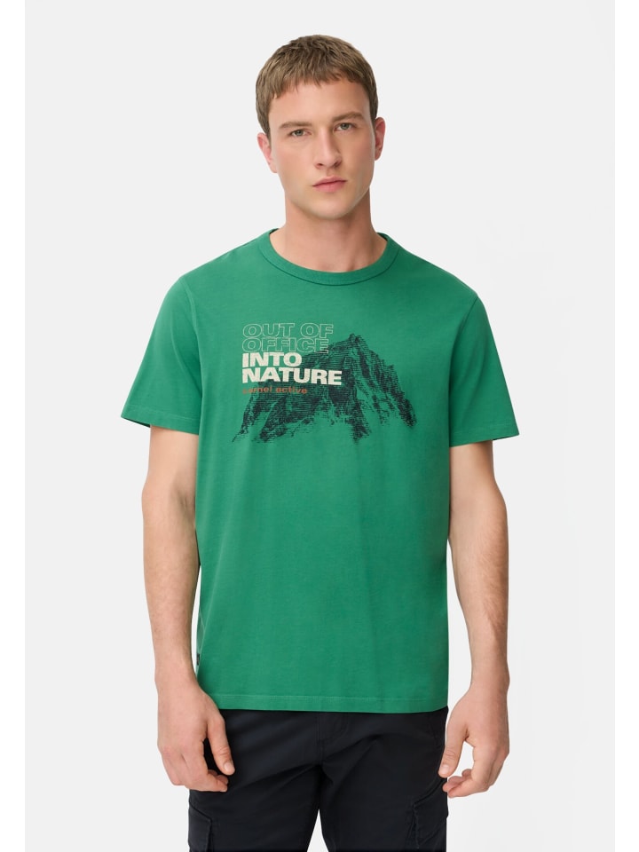 Футболка из чистого хлопка с круглым вырезом, цвет пихты зеленый. Camel Active
Футболка из чистого хлопка с круглым вырезом, цвет пихты зеленый. Camel Active