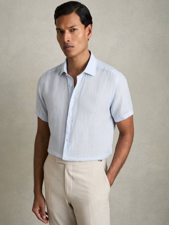 Праздничная рубашка Regular Fit из льна Reiss, Pale Blue
Праздничная рубашка Regular Fit из льна Reiss, Pale Blue