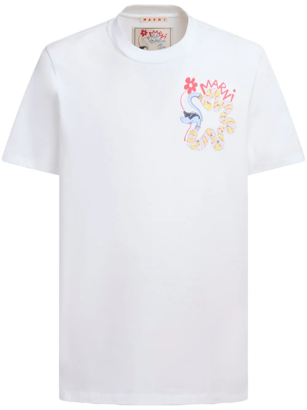Футболка с графичным принтом Marni, белый
Футболка с графичным принтом Marni, белый