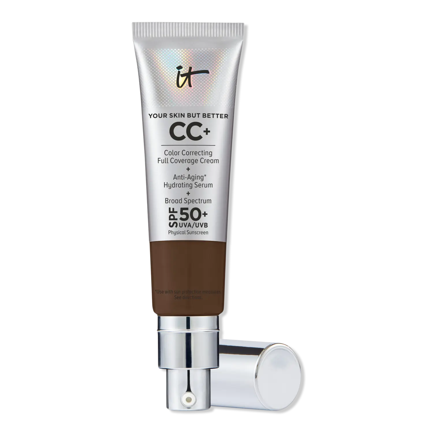 CC+ крем с SPF 50+ IT Cosmetics, Deep Cool (deepest cool with red undertones)
CC+ крем с SPF 50+ IT Cosmetics, Deep Cool (deepest cool with red undertones)