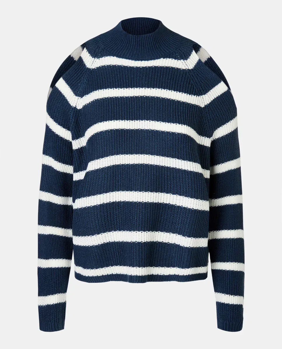 Женская кофта с вырезом и полосками 830 Green Coast, цвет Ceruelo
Женская кофта с вырезом и полосками 830 Green Coast, цвет Ceruelo