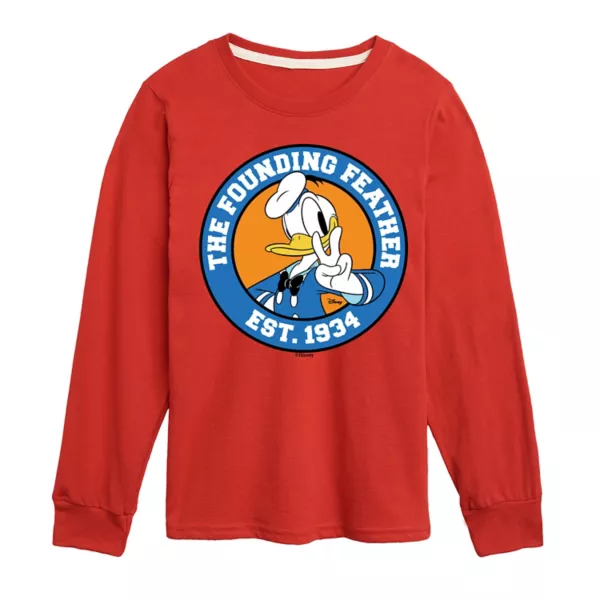 Микки Маус и друзья: утенок Дональд, мальчики 8-20, футболка с длинным рукавом и принтом "Основатели" Disney, красный
Микки Маус и друзья: утенок Дональд, мальчики 8-20, футболка с длинным рукавом и принтом "Основатели" Disney, красный