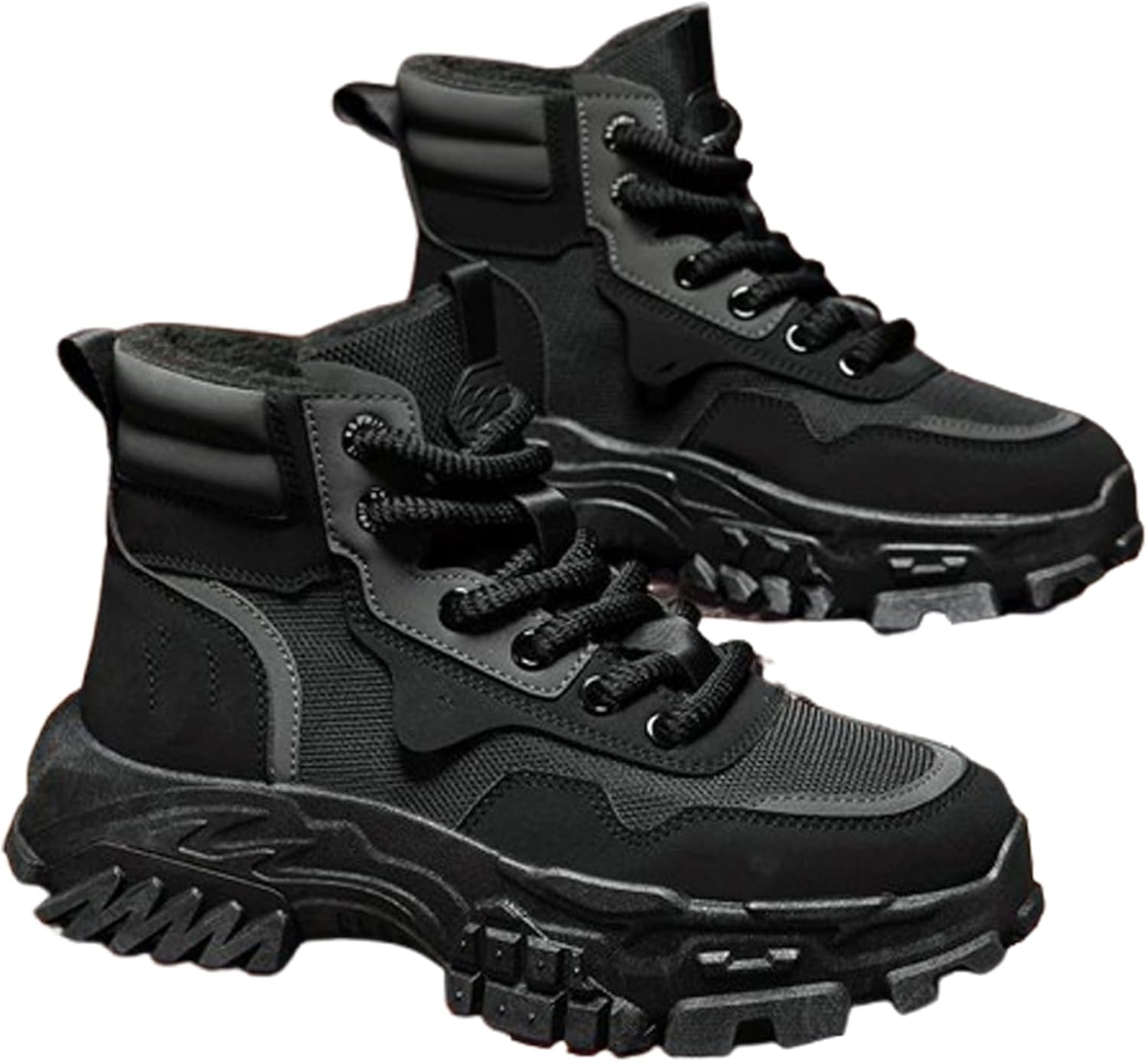 Мужские ботинки для походов и работы, зимние снегоступы с противоскользящей подошвой, удобные теплые ботинки для активного отдыха на свежем воздухе Generic, черный
Мужские ботинки для походов и работы, зимние снегоступы с противоскользящей подошвой, удобные теплые ботинки для активного отдыха на свежем воздухе Generic, черный