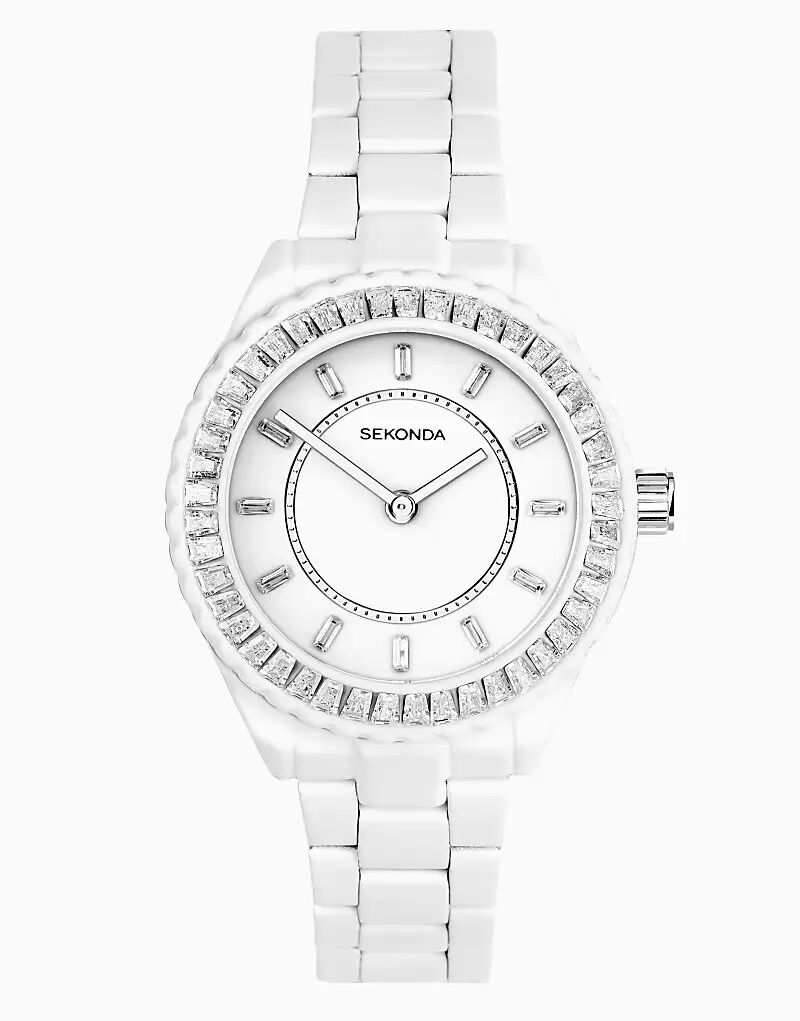 Часы Sekonda Margot 34 мм круглые белые в серебряном корпусе 
Часы Sekonda Margot 34 мм круглые белые в серебряном корпусе