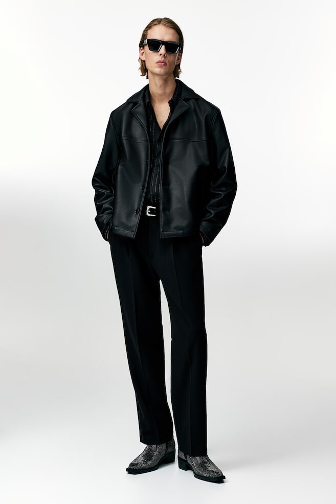 Куртка с покрытием стандартной посадки H&M, черный
Куртка с покрытием стандартной посадки H&M, черный