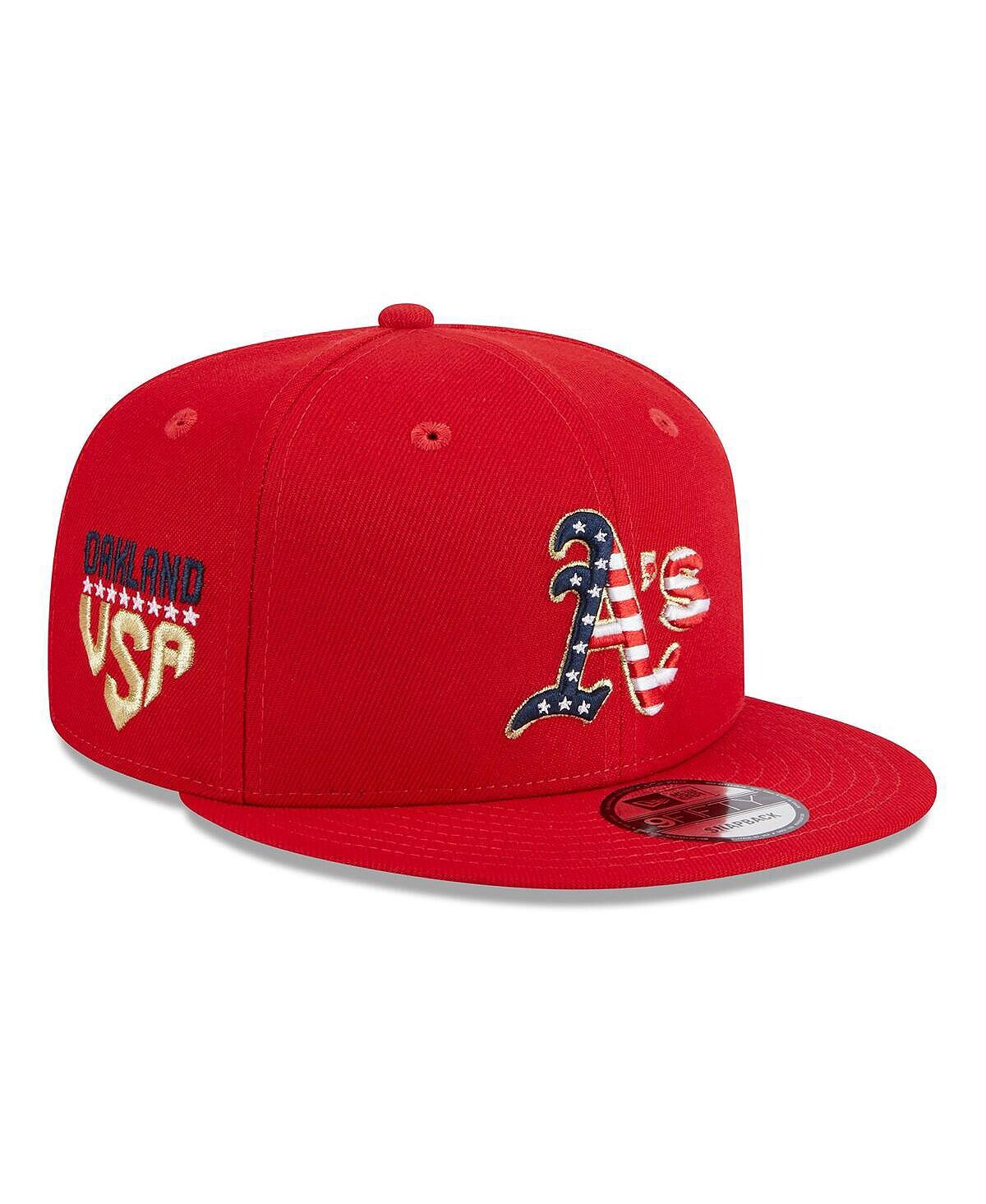 Мужская красная регулируемая кепка Snapback Oakland Athletics 2023 Fourth июля 9FIFTY New Era
Мужская красная регулируемая кепка Snapback Oakland Athletics 2023 Fourth июля 9FIFTY New Era