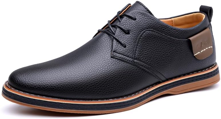 Мужские повседневные кожаные оксфорды с шнуровкой, дышащие и удобные кожаные туфли, подходящие для деловой работы, офисного официального стиля и активного отдыха на улице Lhyxu, черный
Мужские повседневные кожаные оксфорды с шнуровкой, дышащие и удобные кожаные туфли, подходящие для деловой работы, офисного официального стиля и активного отдыха на улице Lhyxu, черный