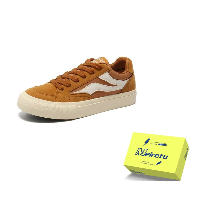 Meiretu Мужские устойчивые к истиранию лоу-топ скейтбордские туфли Camel, цвет Camel
Meiretu Мужские устойчивые к истиранию лоу-топ скейтбордские туфли Camel, цвет Camel