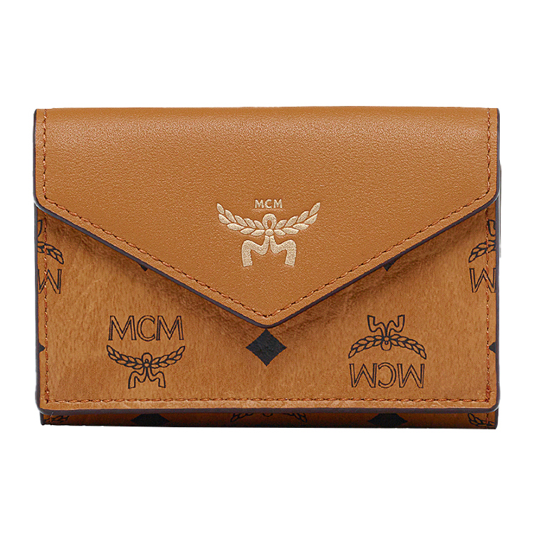 Классический мини-кошелек из холста с кожаными вставками и логотипом MCM для женщин, цвет коньяк
Классический мини-кошелек из холста с кожаными вставками и логотипом MCM для женщин, цвет коньяк