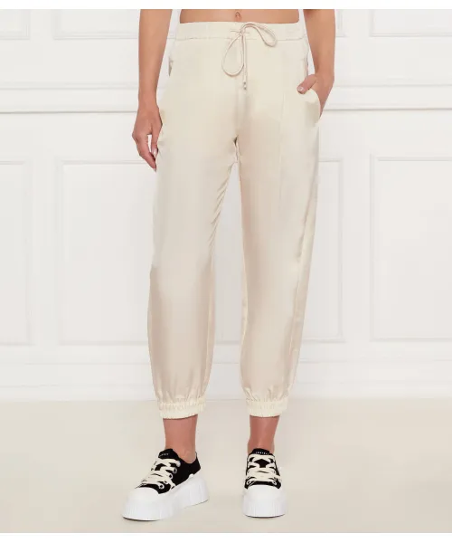 Шелковые брюки-джоггеры Fir Tree Regular fit Marella Sport, бежевый
Шелковые брюки-джоггеры Fir Tree Regular fit Marella Sport, бежевый