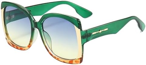 Квадратные солнцезащитные очки для женщин в стиле ретро, винтаж, большие солнцезащитные очки с градиентным переходом цвета, женские солнцезащитные очки MTZJH, Green Blue Yellow
Квадратные солнцезащитные очки для женщин в стиле ретро, винтаж, большие солнцезащитные очки с градиентным переходом цвета, женские солнцезащитные очки MTZJH, Green Blue Yellow