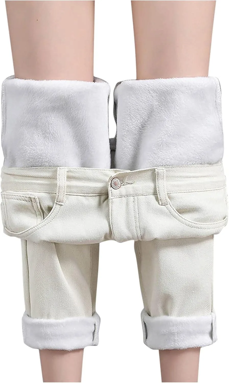 Женские зимние джинсы на резинке с широкими штанинами и флисовой подкладкой LCMTWX
Женские зимние джинсы на резинке с широкими штанинами и флисовой подкладкой LCMTWX