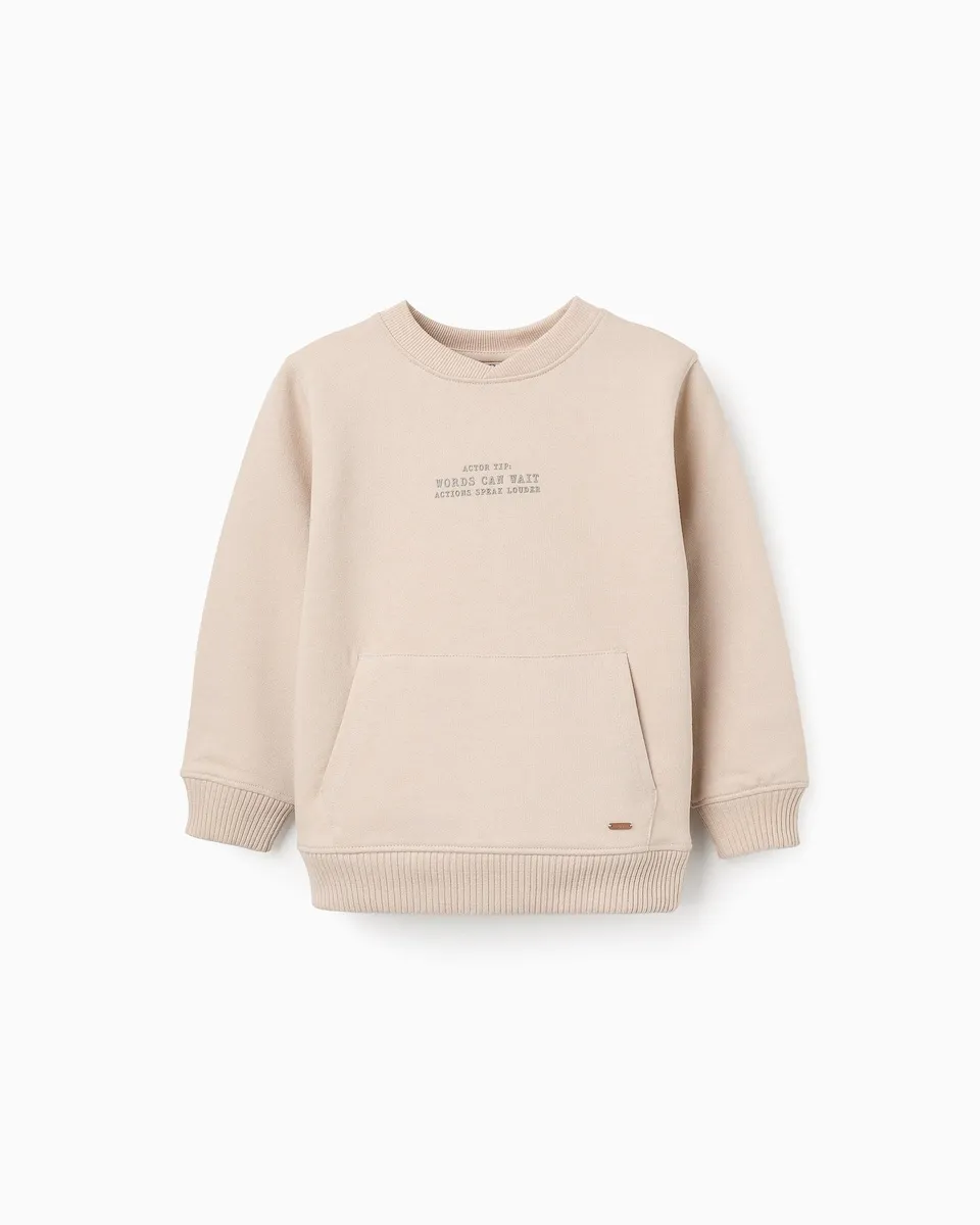 Детская толстовка с длинным рукавом Zippy, бежевый
Детская толстовка с длинным рукавом Zippy, бежевый