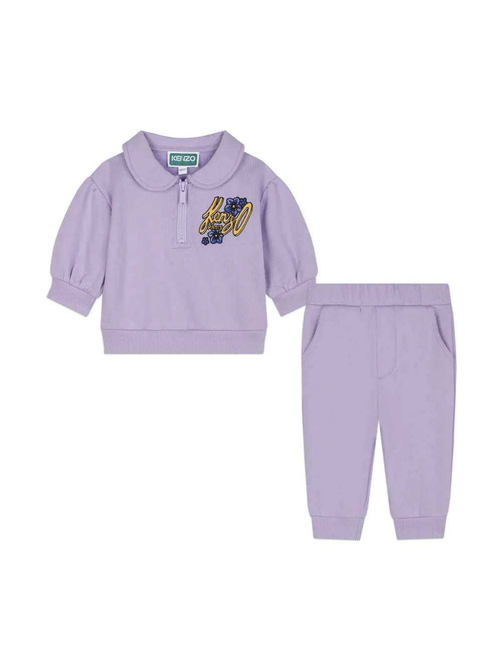 Комплект из толстовки и брюк с логотипом Kenzo Kids, фиолетовый
Комплект из толстовки и брюк с логотипом Kenzo Kids, фиолетовый