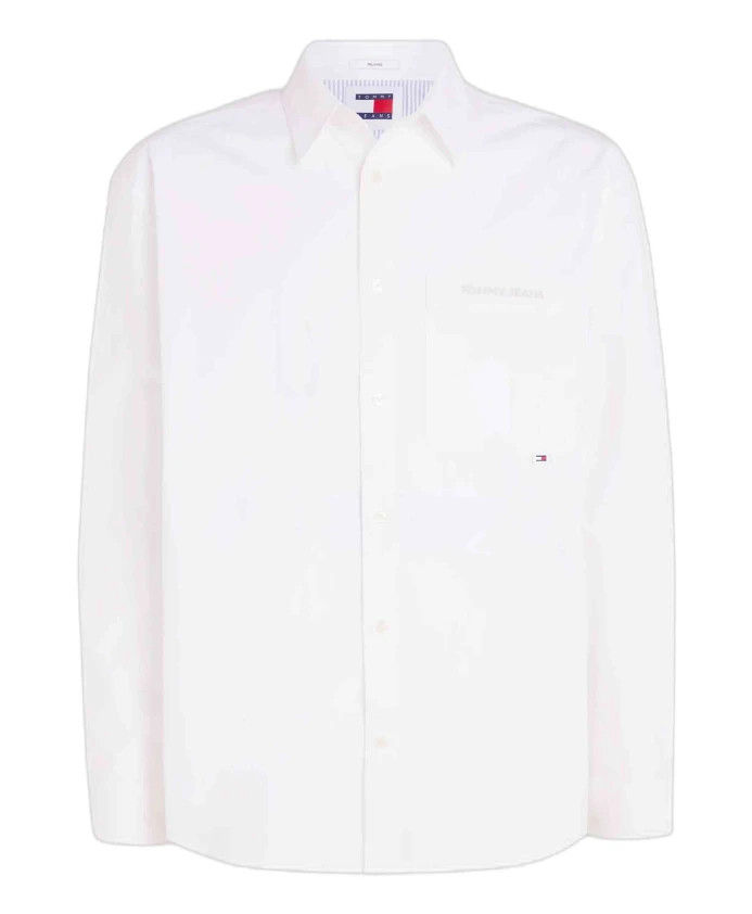 Классическая рубашка свободного кроя с вышивкой логотипа Tommy Jeans, белый
Классическая рубашка свободного кроя с вышивкой логотипа Tommy Jeans, белый
