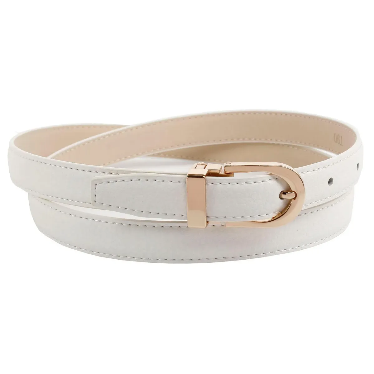 Кожаный ремень Anthoni Crown, узкая форма, застежка цвета розового золота, белый
Кожаный ремень Anthoni Crown, узкая форма, застежка цвета розового золота, белый