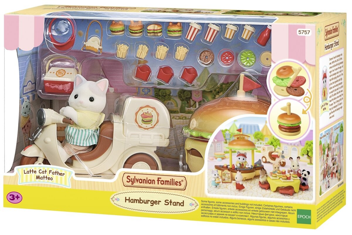 Sylvanian Families, мобильный ресторан гамбургеров
Sylvanian Families, мобильный ресторан гамбургеров