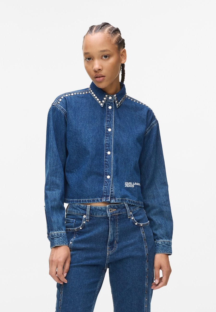 Блуза Karl Lagerfeld Jeans DENIM STUDDED, Dark Blue
Блуза Karl Lagerfeld Jeans DENIM STUDDED, Dark Blue
