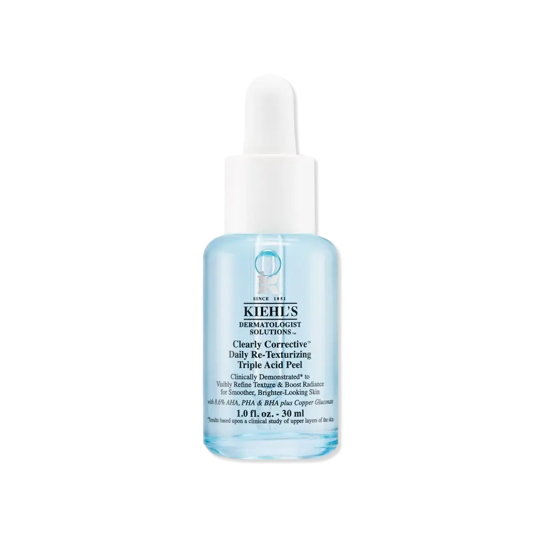 Скраб для лица clearly corrective re-texturizing triple acid peel Kiehls, объем 30 мл
Скраб для лица clearly corrective re-texturizing triple acid peel Kiehls, объем 30 мл