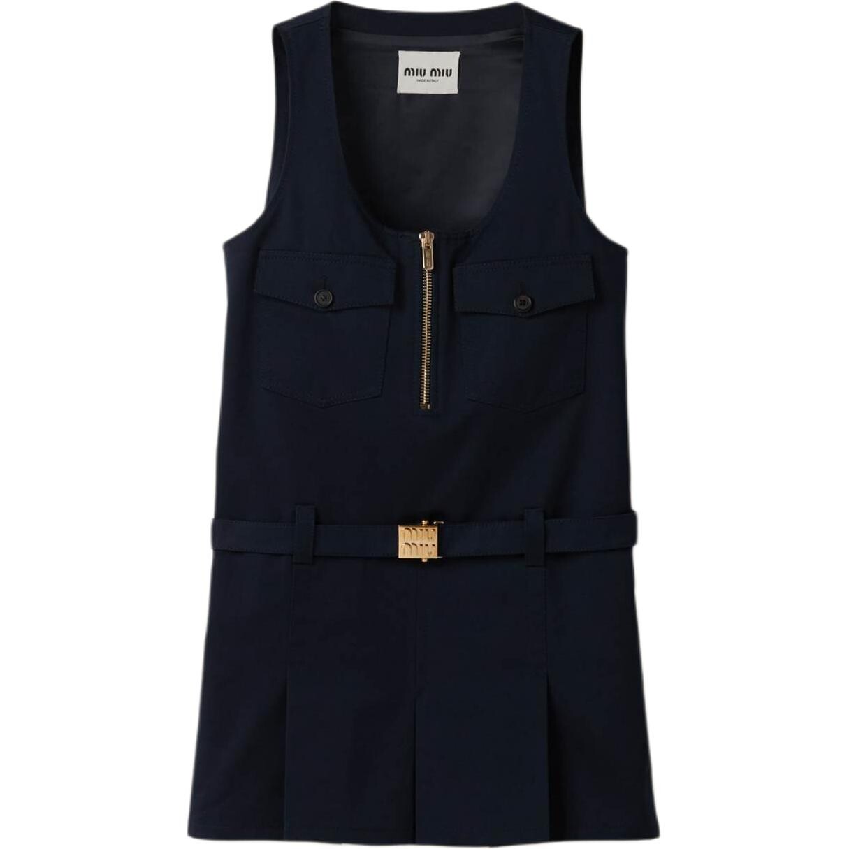 Платье Miu Miu без рукавов, синий
Платье Miu Miu без рукавов, синий