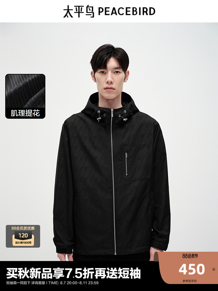 Куртка мужская Peacebird жаккардовая, черный
Куртка мужская Peacebird жаккардовая, черный