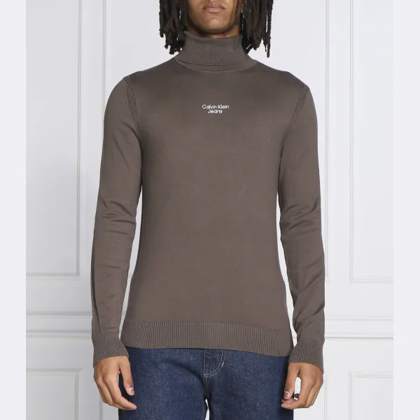 Водолазка узкого кроя Calvin Klein, коричневый
Водолазка узкого кроя Calvin Klein, коричневый