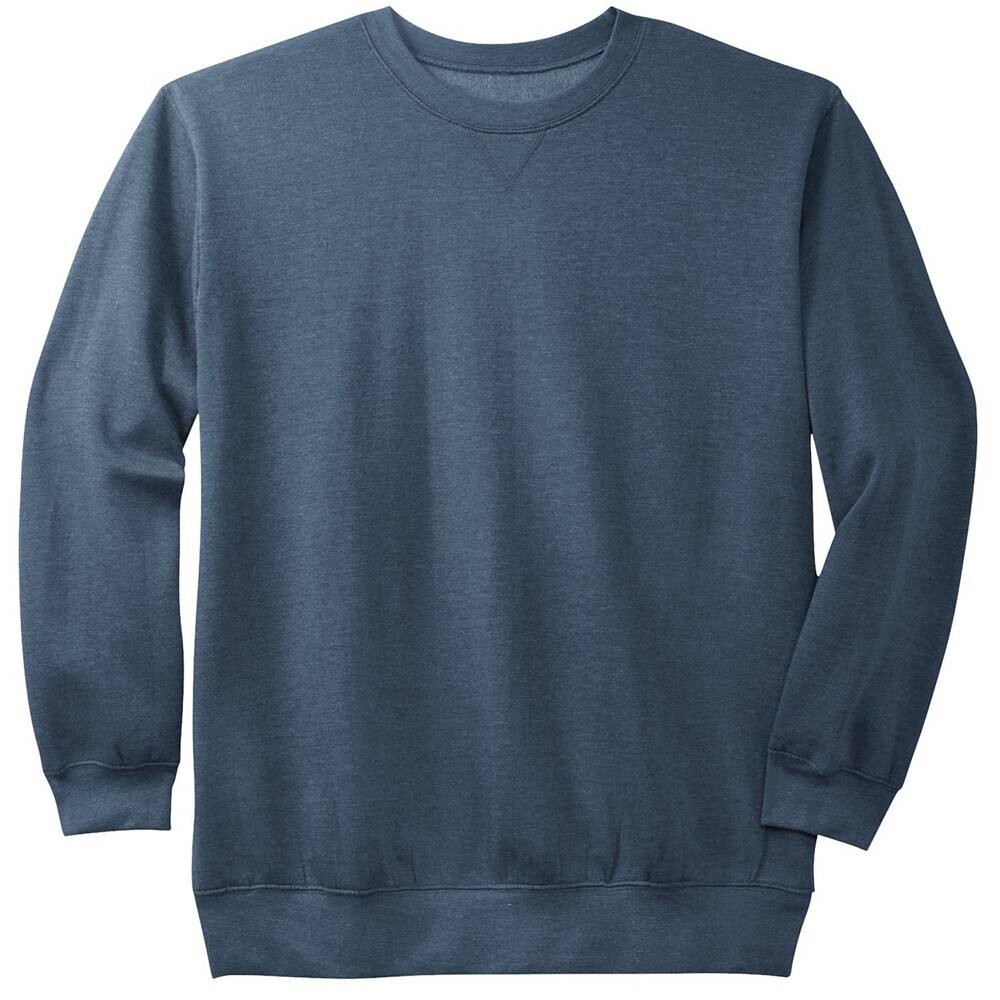 Мужской большой и высокий флисовый свитшот с круглым вырезом Kingsize KingSize, цвет Heather Slate Blue
Мужской большой и высокий флисовый свитшот с круглым вырезом Kingsize KingSize, цвет Heather Slate Blue