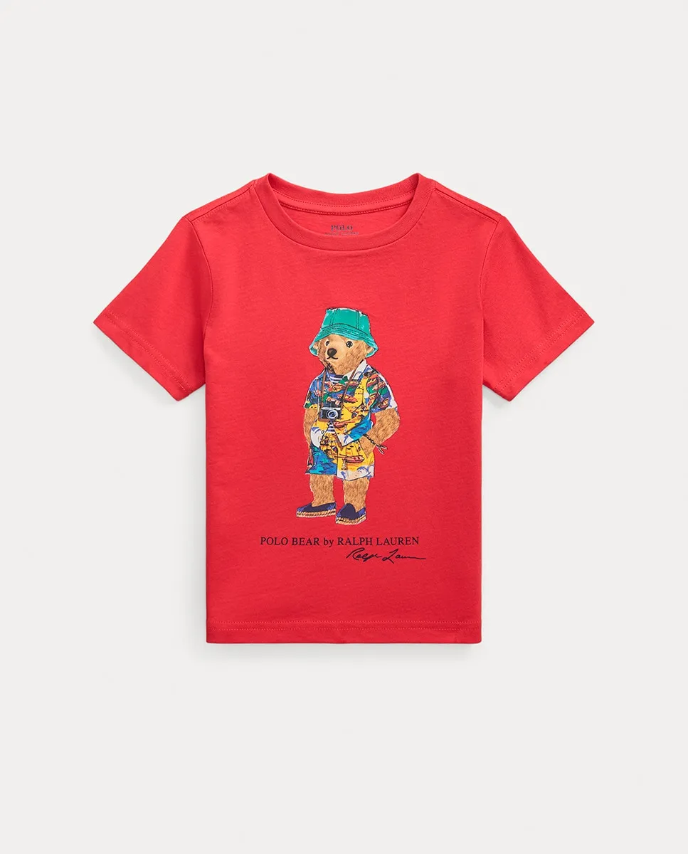 Футболка для мальчика из хлопка с изображением медведя поло Polo Ralph Lauren, красный
Футболка для мальчика из хлопка с изображением медведя поло Polo Ralph Lauren, красный