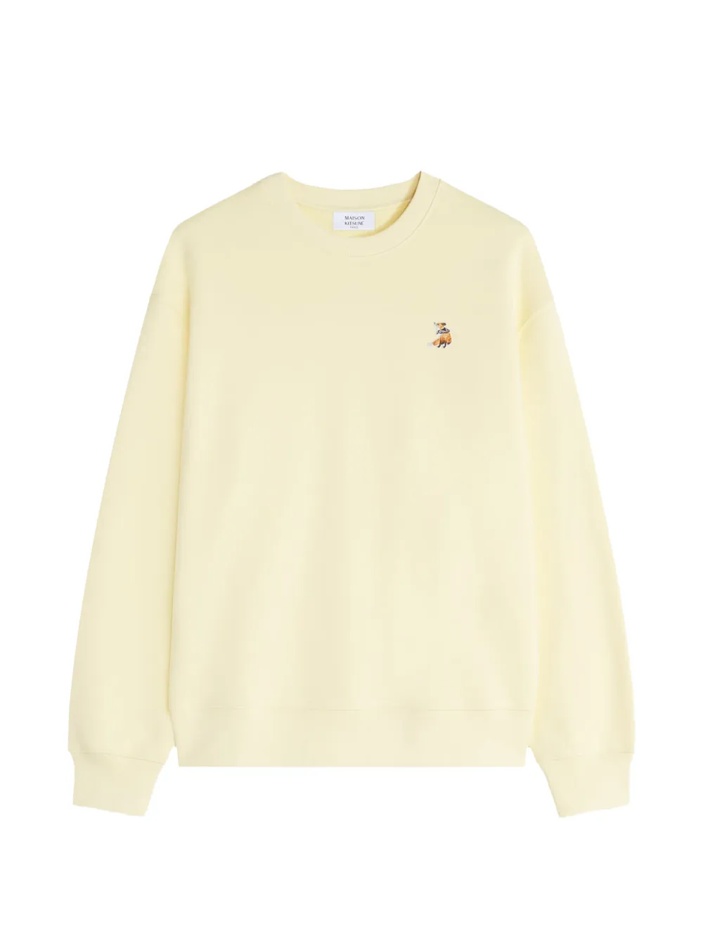 Свитшот с вышивкой Maison Kitsune, желтый
Свитшот с вышивкой Maison Kitsune, желтый